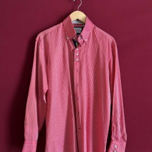 Camisa listrada vermelho e branco RÜGE Brechó