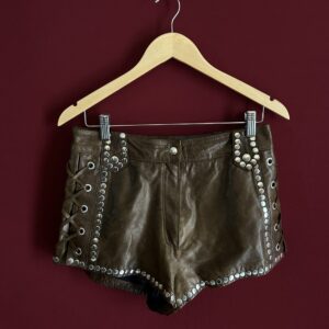 Short Hot Pant Couro Legítimo H&M